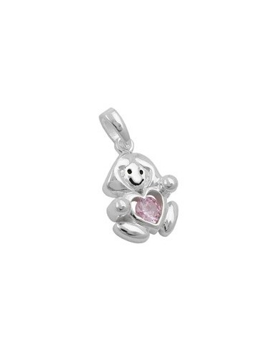 Hängsmycke Pink Girl Silver 925
