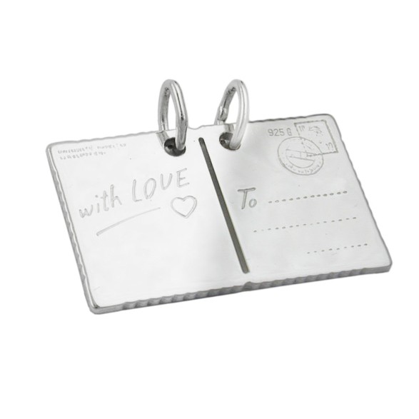 Hängsmycke Postcard With Love Silver 925