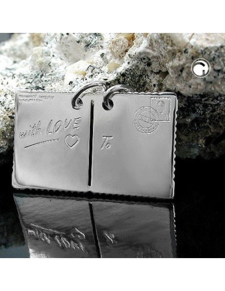 Hängsmycke Postcard With Love Silver 925