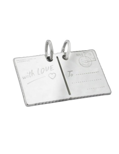 Hängsmycke Postcard With Love Silver 925