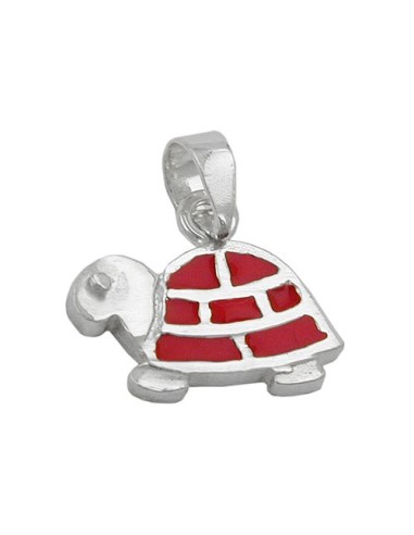 Hängsmycke Red Turtle Silver 925