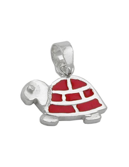 Hängsmycke Red Turtle Silver 925