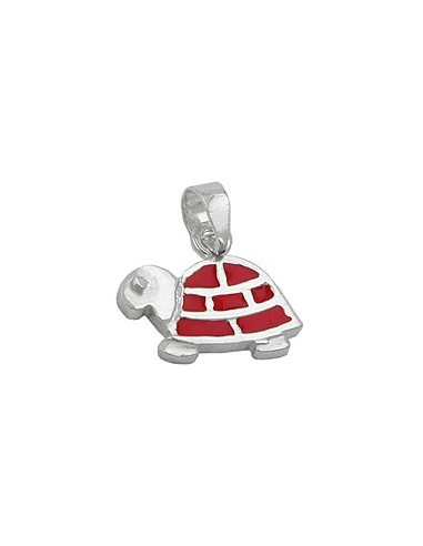 Hängsmycke Red Turtle Silver 925