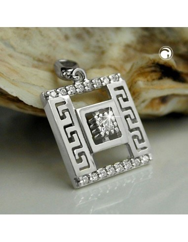 Hängsmycke Roman Pattern Zirconia Silver 925