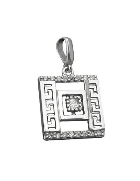 Hängsmycke Roman Pattern Zirconia Silver 925