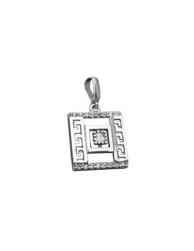 Hängsmycke Roman Pattern Zirconia Silver 925