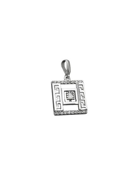 Hängsmycke Roman Pattern Zirconia Silver 925