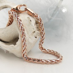 bracelet wheat chain 19cm 14k redgold