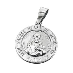 Hängsmycke Sacred Heart Silver 925