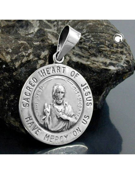 Hängsmycke Sacred Heart Silver 925