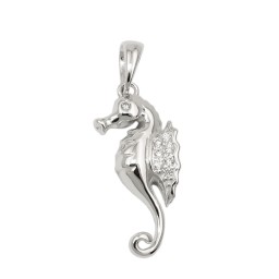 Hängsmycke Sea Horse Zirconia Silver 925