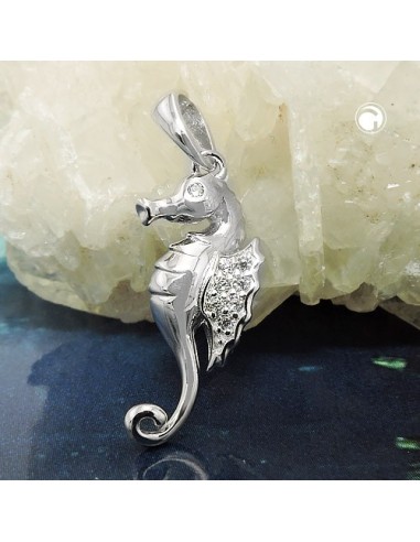 Hängsmycke Sea Horse Zirconia Silver 925