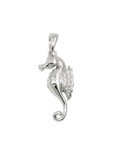 Hängsmycke Sea Horse Zirconia Silver 925