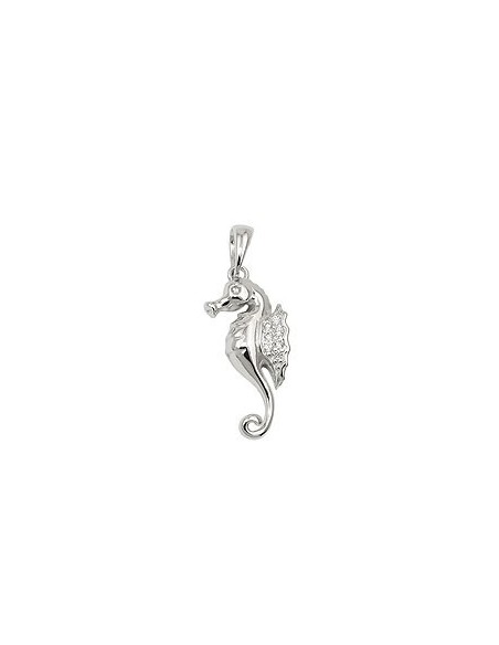 Hängsmycke Sea Horse Zirconia Silver 925