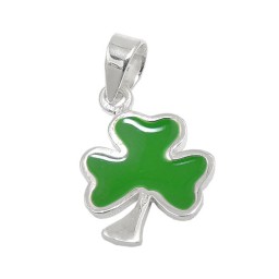 Hängsmycke Shamrock Green Silver 925