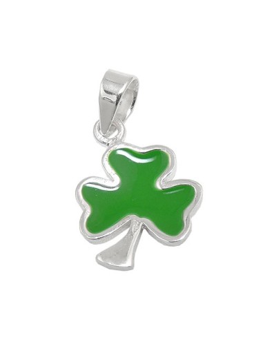 Hängsmycke Shamrock Green Silver 925