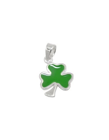 Hängsmycke Shamrock Green Silver 925