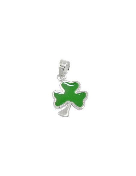 Hängsmycke Shamrock Green Silver 925
