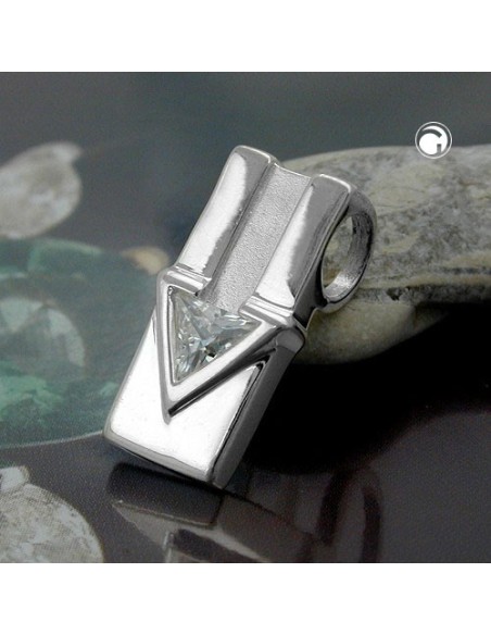 Hängsmycke Shiny/ Matte Cz Silver 925