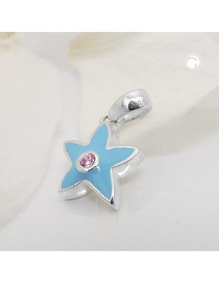 Hängsmycke Star Blue Zirconia Silver 925