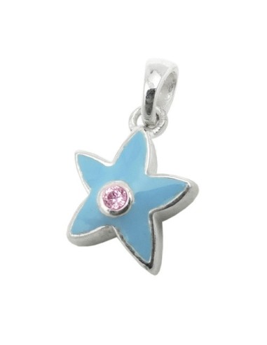 Hängsmycke Star Blue Zirconia Silver 925