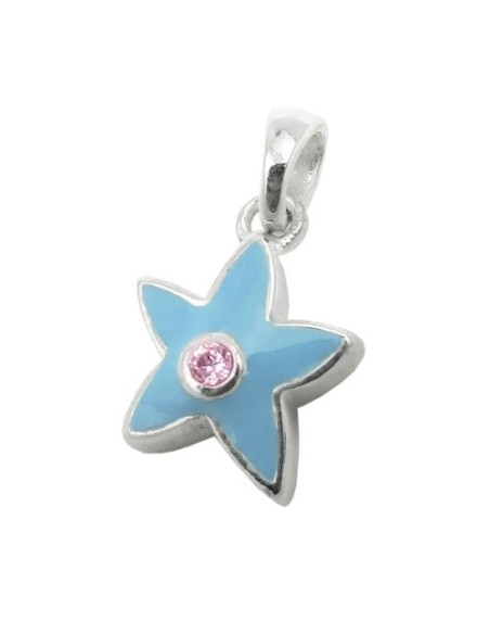 Hängsmycke Star Blue Zirconia Silver 925