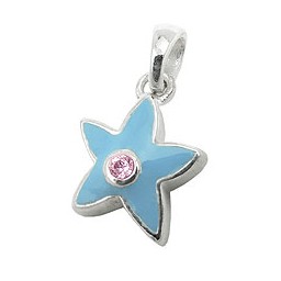 Hängsmycke Star Blue Zirconia Silver 925