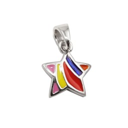 Hängsmycke Star Multi-Colored Silver 925