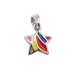 Hängsmycke Star Multi-Colored Silver 925