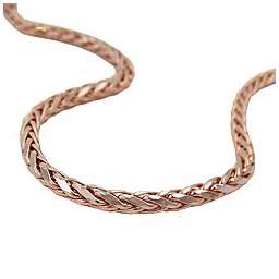 bracelet wheat chain 19cm 14k redgold