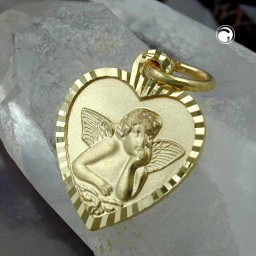 pendant baby's christening 9k gold