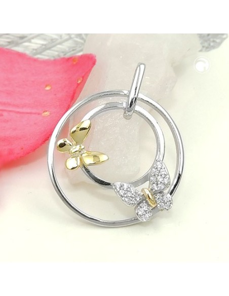Hängsmycke Two Butterflys Silver 925