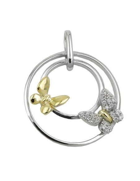 Hängsmycke Two Butterflys Silver 925