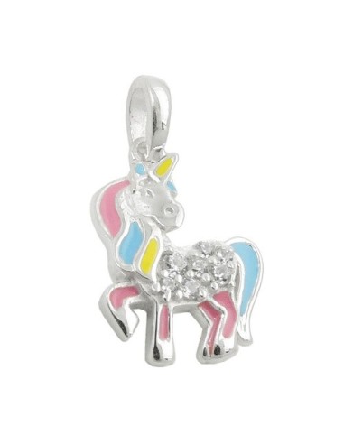 Hängsmycke Unicorn Multicolored Silver 925