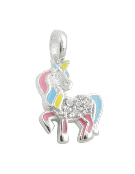 Hängsmycke Unicorn Multicolored Silver 925