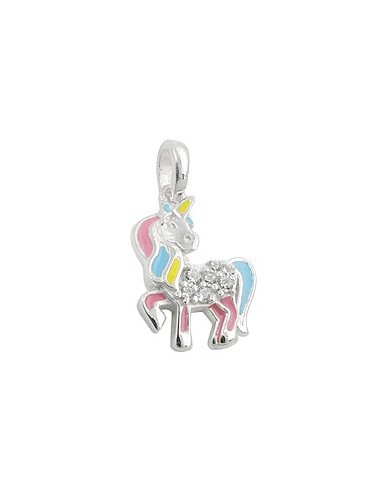 Hängsmycke Unicorn Multicolored Silver 925