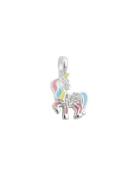 Hängsmycke Unicorn Multicolored Silver 925