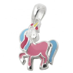 Hängsmycke Unicorn Multicolored Silver 925