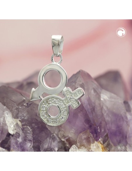 Hängsmycke Venus/ Mars Symbol Silver 925