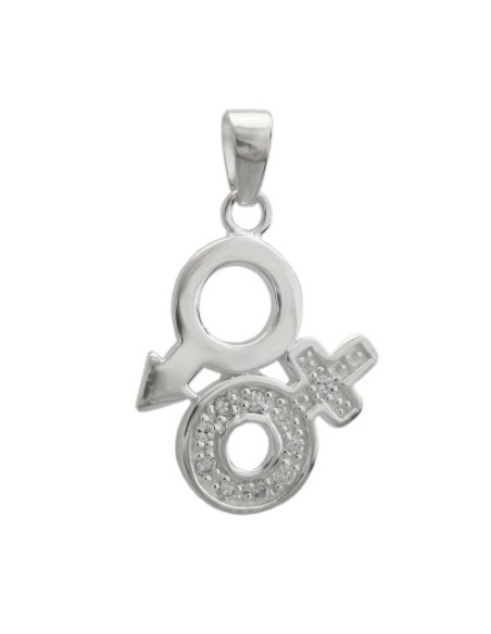 Hängsmycke Venus/ Mars Symbol Silver 925