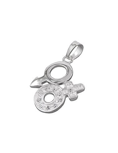 Hängsmycke Venus/ Mars Symbol Silver 925