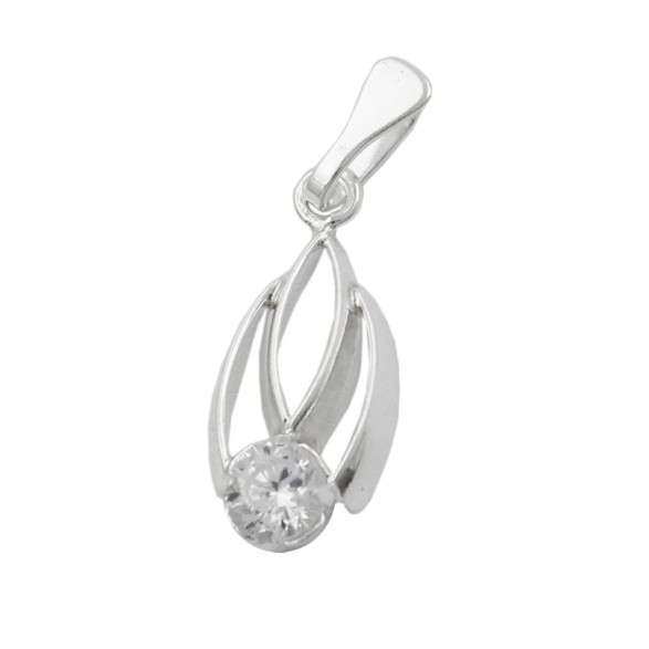 Hängsmycke White Zirconia Silver 925