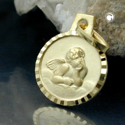 pendant babys christening 9k gold