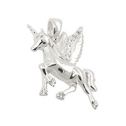 Hängsmycke Winged Horses Unicorn Silver 925