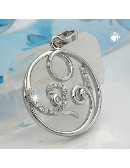Hängsmycke With Zirconias Silver 925