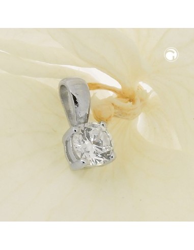 Hängsmycke Zirconia 5mm Silver 925