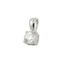 Hängsmycke Zirconia 5mm Silver 925