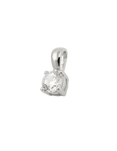 Hängsmycke Zirconia 5mm Silver 925