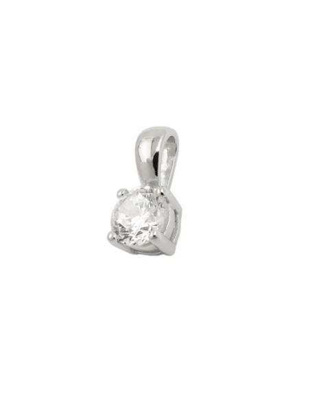Hängsmycke Zirconia 5mm Silver 925