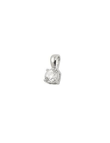 Hängsmycke Zirconia 5mm Silver 925